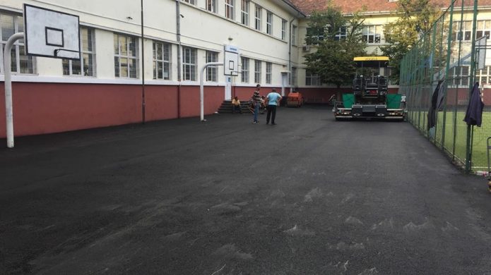 Asfaltare Curte Interioara la Scoala Gheorghe Duca in București3