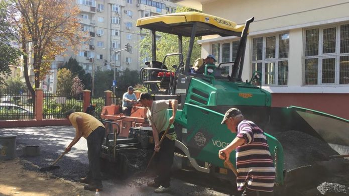Asfaltare Curte Interioara la Scoala Gheorghe Duca in București4