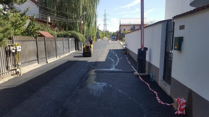 Asfaltare Drum Cartier Rezidential in Str. Caisului Dobroești2