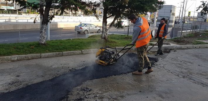Asfaltare Drum Acces la Benzinaria MOL din Sos. Olteniței 6